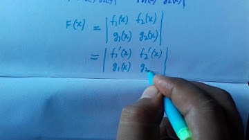 IIT JAM 2017 MATH Q.NO 7 (MCQ ) Function, Determinant and The Derivation