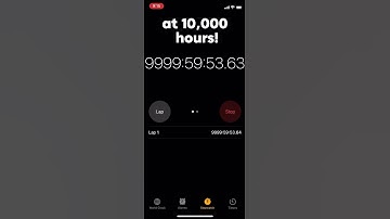 Apple stopwatch hitting 10,000 hours