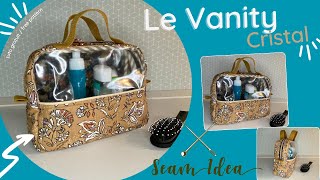 Coudre la superbe trousse de toilette Cristal: tuto étape par étape /Sew a toiletry bag step-by-step