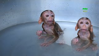 Warm Bathingtoddler Haya Is Familiar With Warm Water Haya Can Sit In A Small Pool