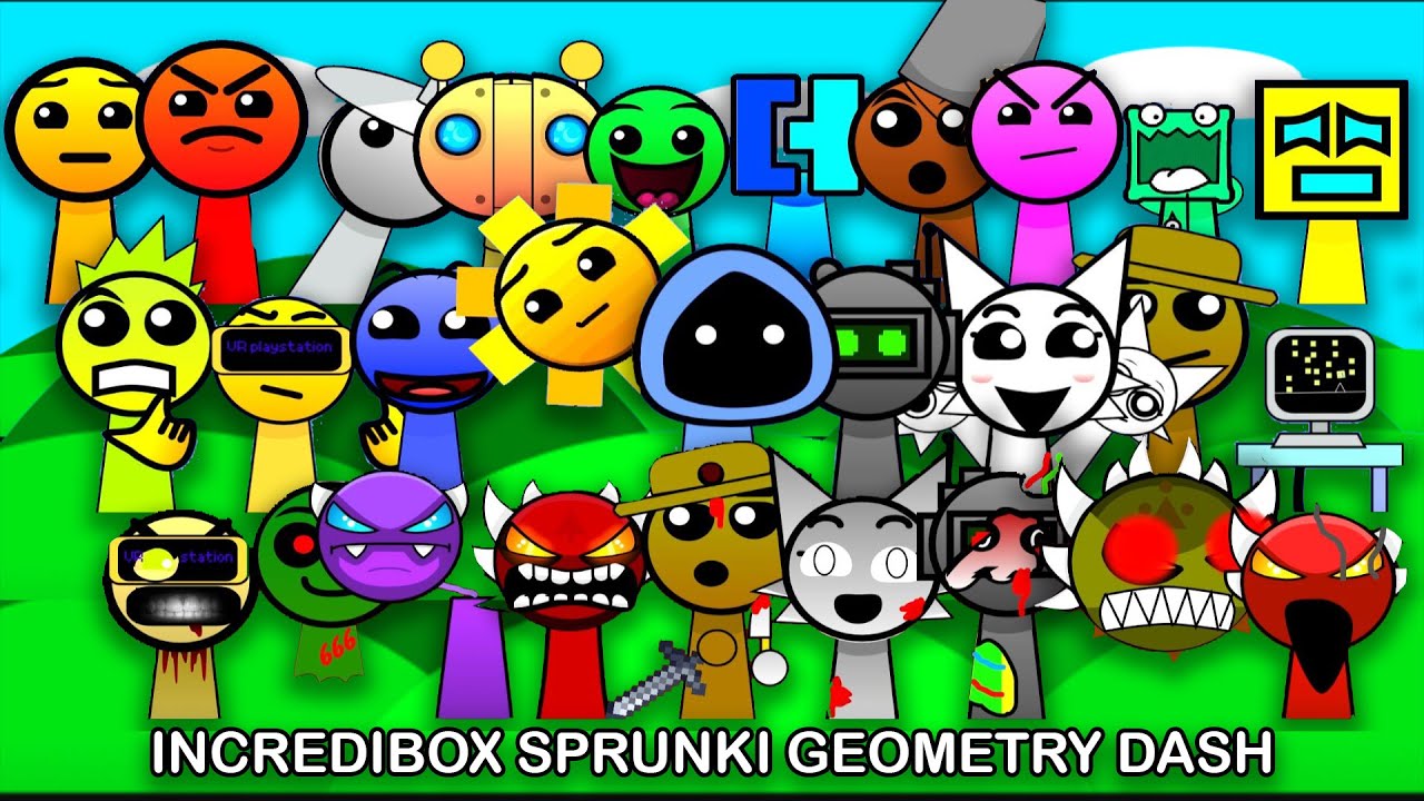 Incredibox Sprunki Geometry Dash But all Characters together (NEW MOD