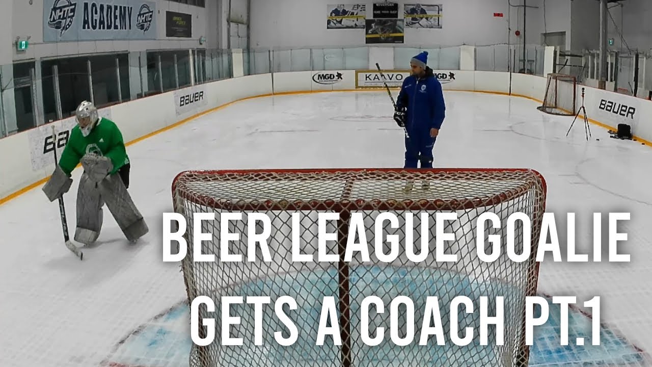 COACHING Over 40 Goalie Beer league goalie gets coached for the