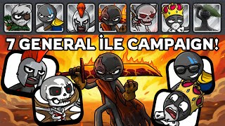 7 General İle Campaign Oynamak! Stick War: Saga Yeni Güncelleme