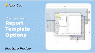 Discovering Report Template Options – AppliCad Roof Wizard Feature Friday Profile