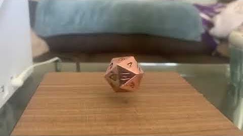 levitating d20 dice! at