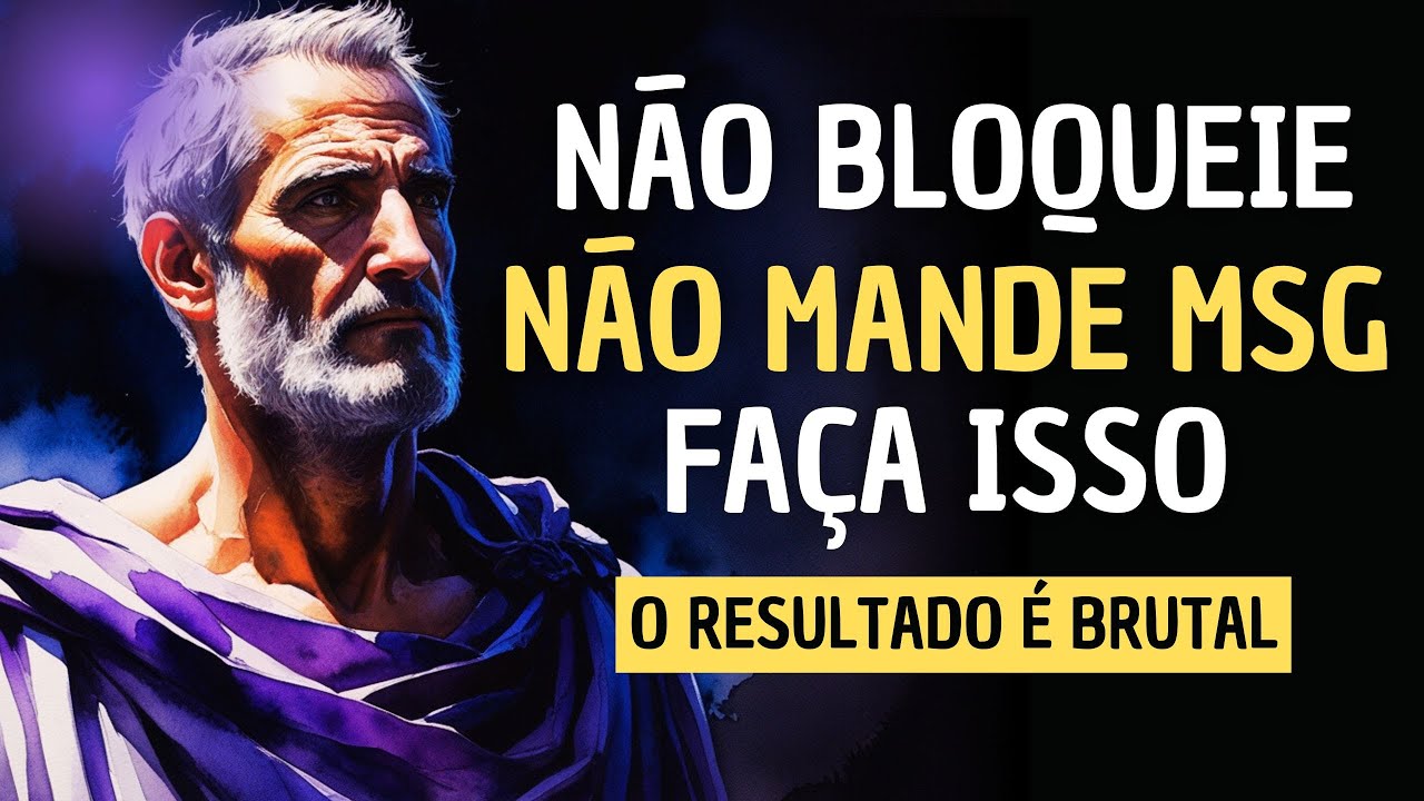 APRENDA COMO TRATAR QUEM TE FERIU - ESTOICISMO