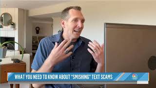 Stickley demonstrates text messages scams "Smishing" on the Today Show