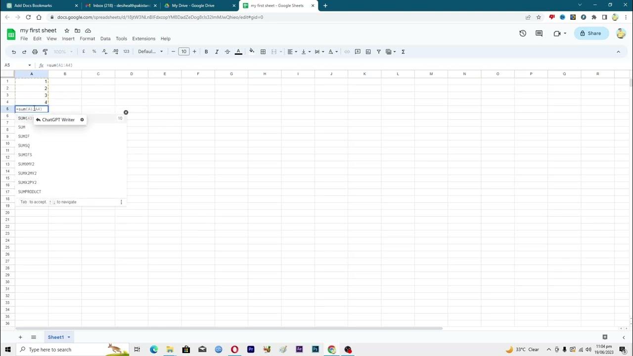 How To Make a Spreadsheet in Google Docs YouTube