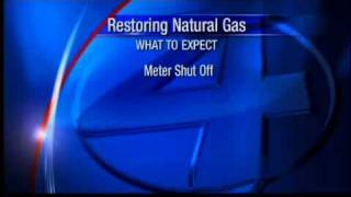 Gas utility works to restore service