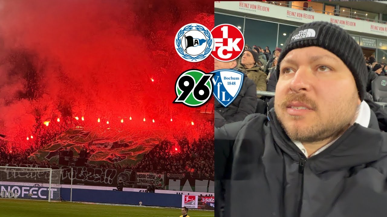 PYRO-ESKALATION🔥 Zwei Spiele an einem Tag | Hannover 96 – Bochum & Arminia – FCK