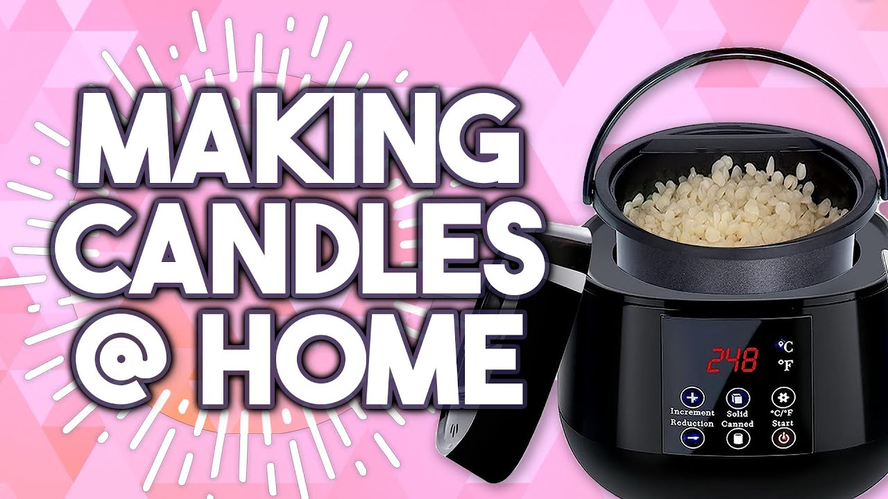 Making Candles at Home With the PEEWF Wax Melting Machine and Candle Making  Kit 