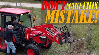 Fence DEMOLITION with our BRANSON TRACTOR