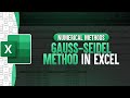Gauss-Seidel Method In Excel