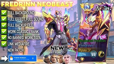 Script Skin Fredrinn Neobeast - Neobeast Fredrinn No Password | Full Effect Voice | Patch Terbaru