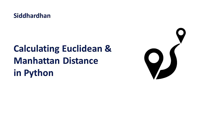 7.5.3. Calculating Euclidean and Manhattan distance in Python