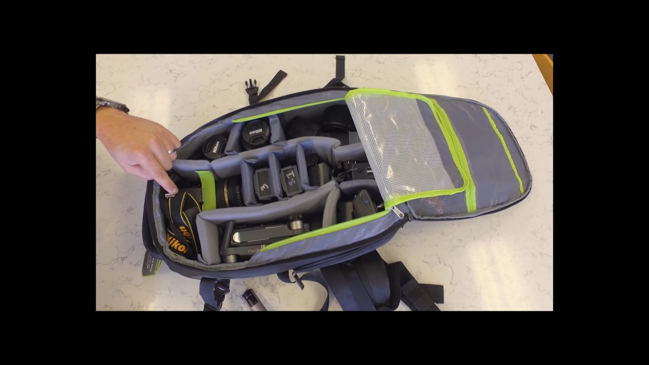 dji spark and dslr backpack