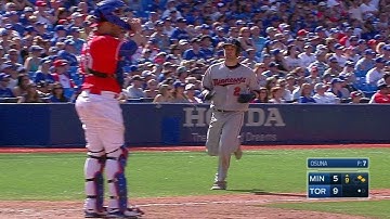 MIN@TOR: Mauer hits an RBI single in the 9th
