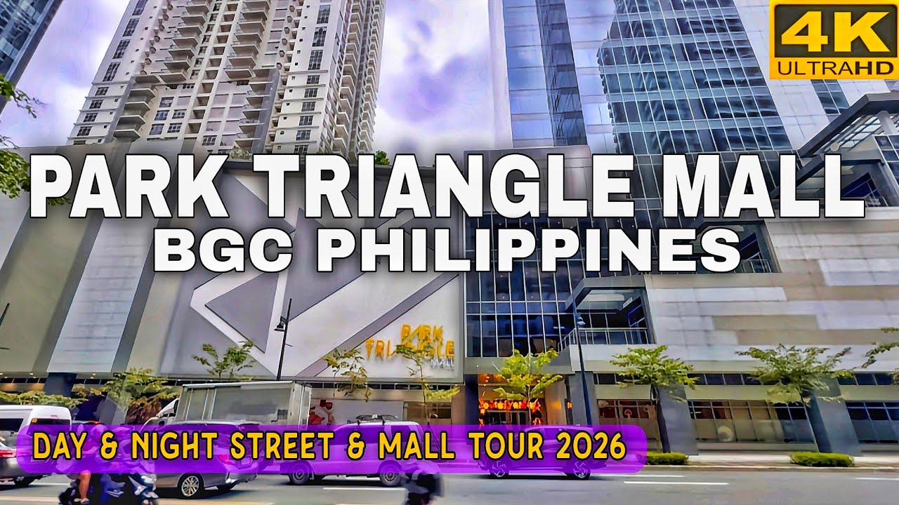 BGC Day To Night Walking Tour 2026 | Park Triangle & Mitsukoshi Mall In Stunning 4K | Philippines 
