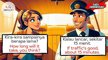 Learn Indonesian the Fun Way | Taxi Conversation Practice
