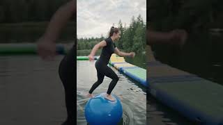 jumping skills of girl