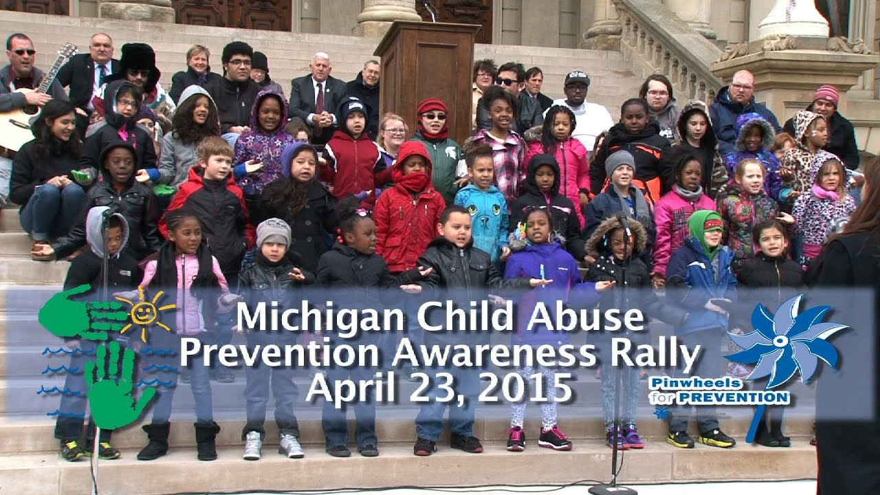 Michigan Child Abuse Prevention Awareness Day Rally 2015