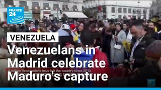 Information Venezuelans in Madrid celebrate Maduro's capture by US • FRANCE 24 English Guide