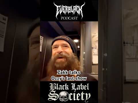 Zakk Wylde on Ozzy&rsquo;s last show #zakkwylde  #ozzyosbourne #blacklabelsociety
