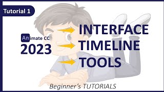 Timeline | Interface | Tools | Adobe Animate CC 2023 | English