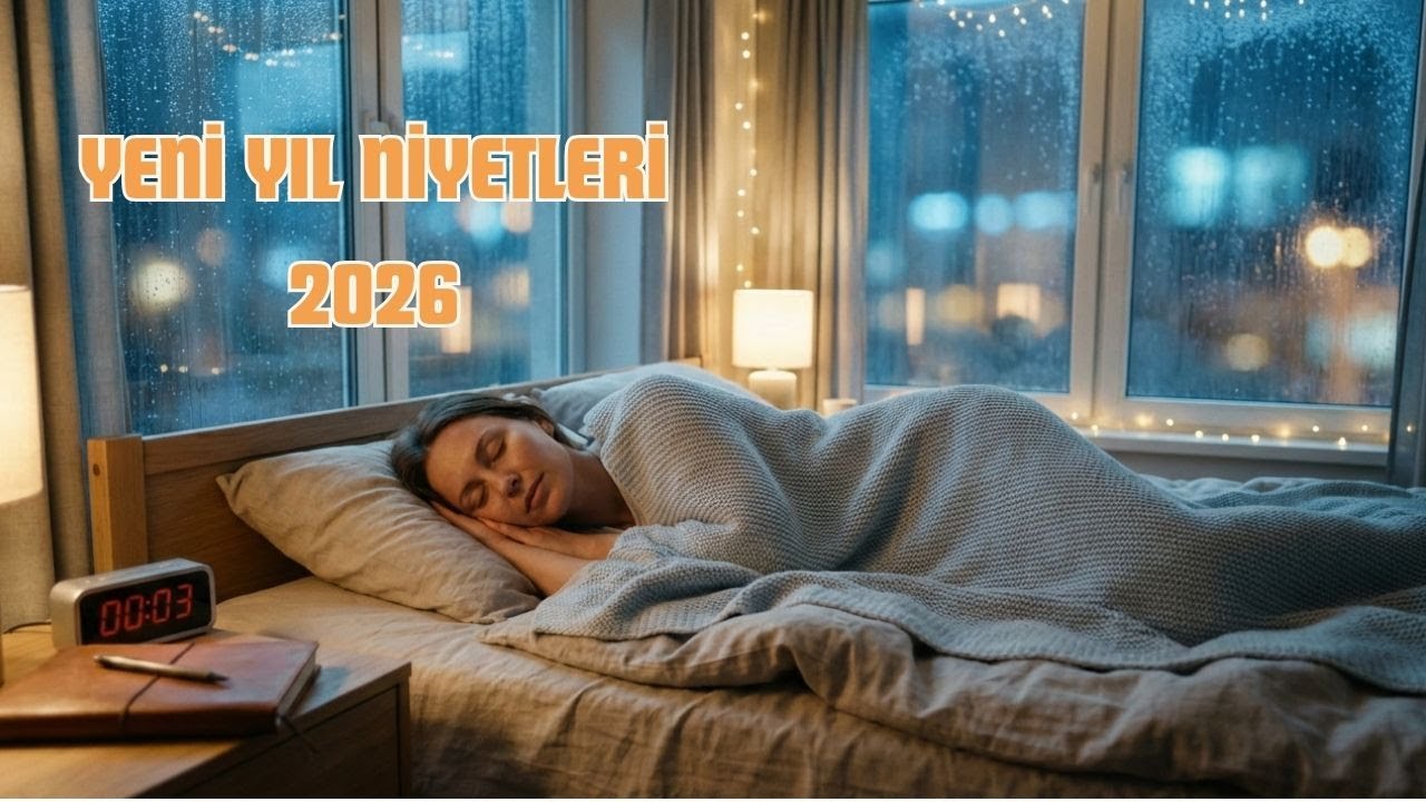 Yeni Yıl Niyetleri | 2026’ya Yumuşak Bir Geçiş • Uykuya Eşlik Eden Sözler & Yağmur Sesi