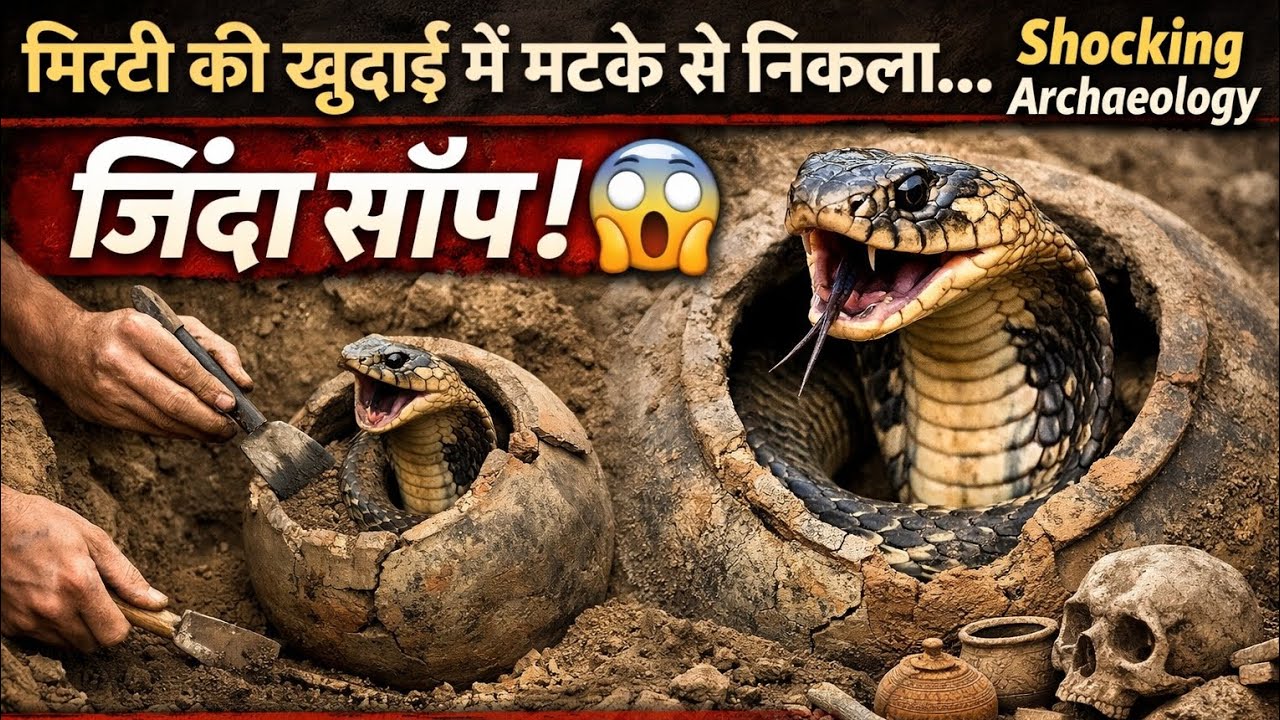 मिट्टी की खुदाई में मटके से निकला जिंदा साँप 😱 | Shocking Archaeology | Archaeology Discovery