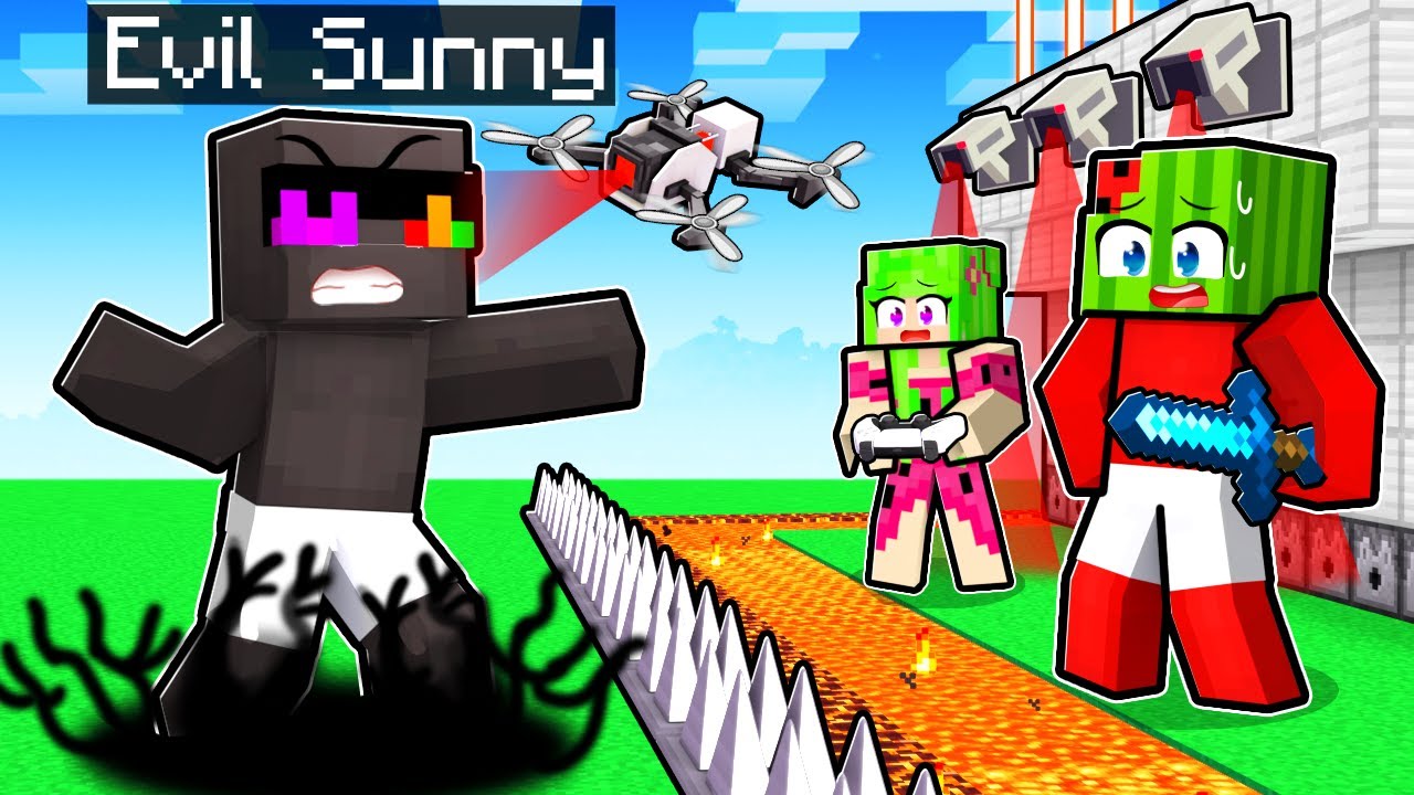 EVIL SUNNY vs Most Secure Base in Minecraft!