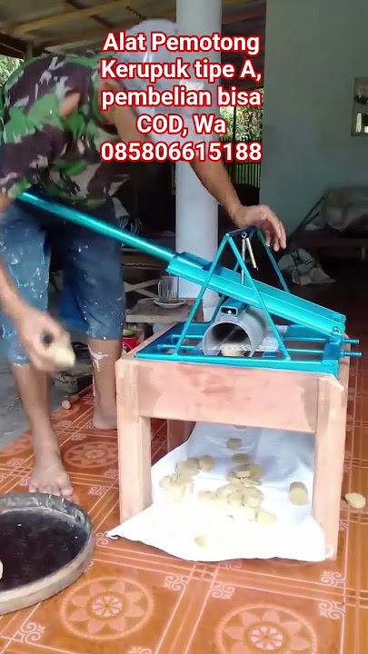 ALAT PEMOTONG KERUPUK Tipe A Harga Rp 1.350.000 bisa COD gratis ongkos kirim ke Seluruh Indonesia.