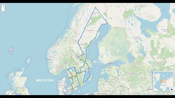 Traveling Salesman Problem Visualization - Sweden 51 Cities TSP