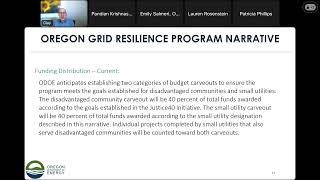 March 21, 2024 - Public Hearing on Changes to Program Narrative for Grid Resilience Grant Program