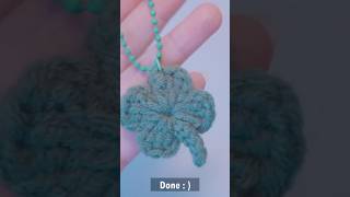 Mini Crochet Clover Keychain 🍀 Quick &amp; Cute Project