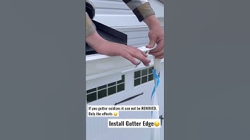 Some think If your gutter oxidizes it can be REMOVED, Only the effects can be removed😞