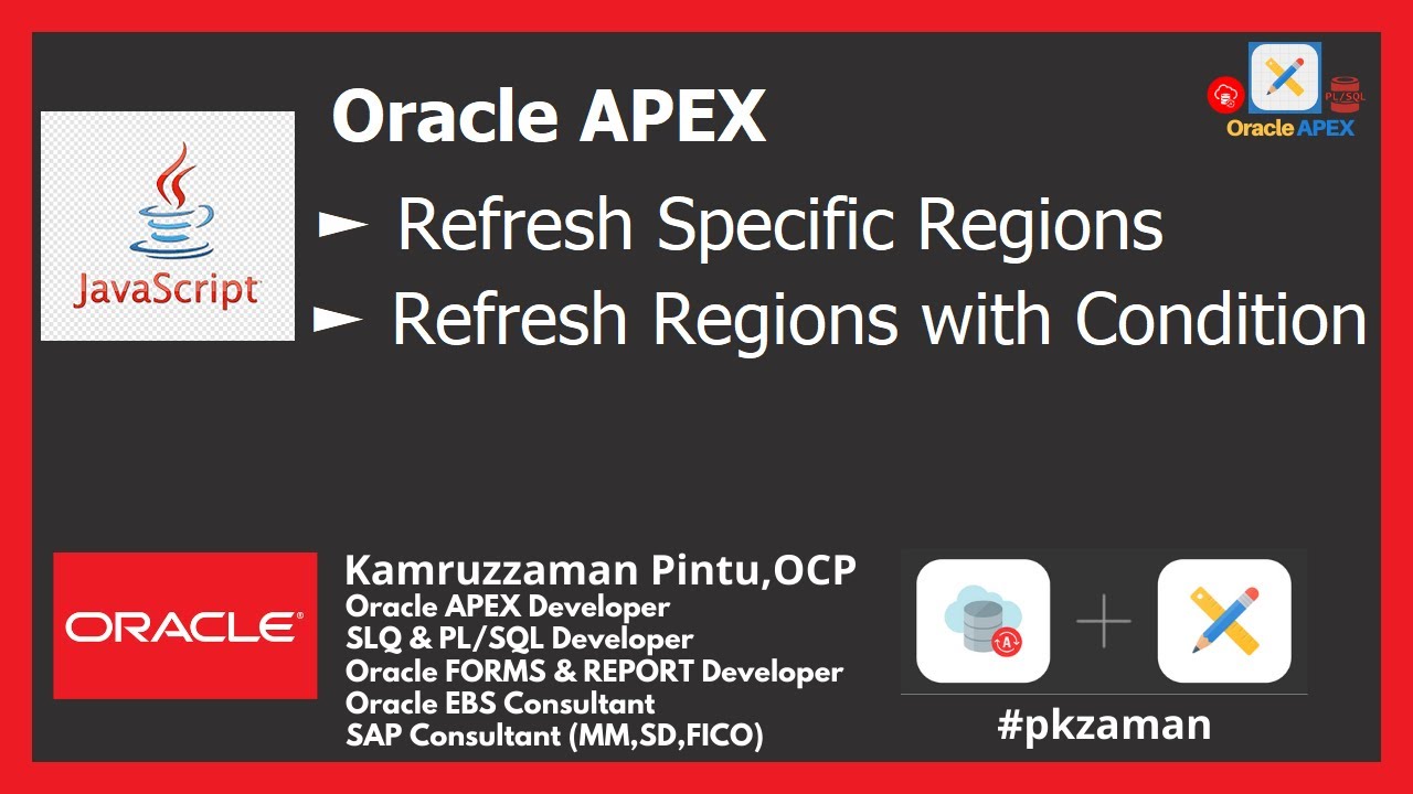 Скрипты oracle. Apex Region Types Dynamic Table.