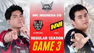 [GAME 3] ALTER EGO vs NAVI MPL ID S18 REGULAR SEASON | AE vs NAVI screenshot 2