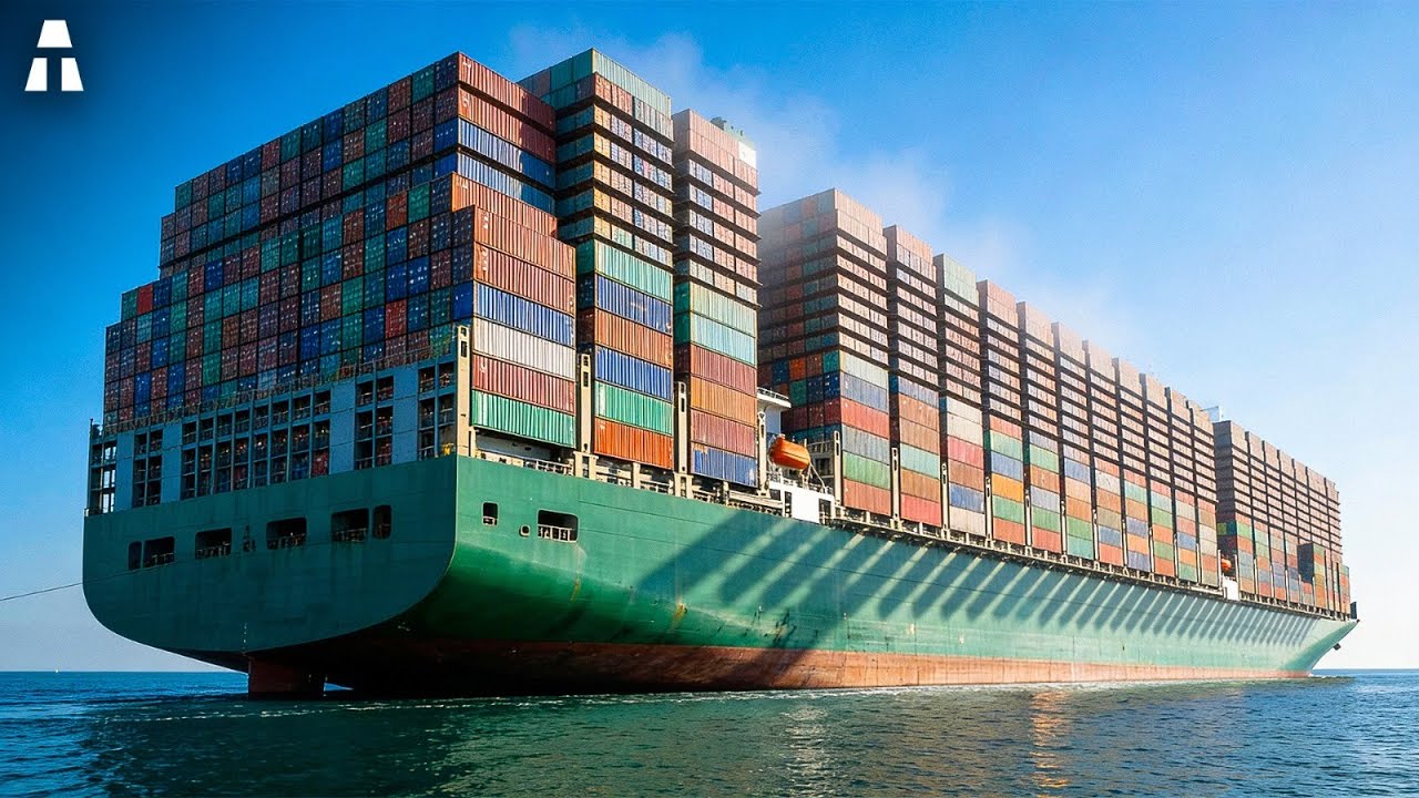 À l’Intérieur des PLUS GRANDS Porte-Conteneurs Jamais Construits