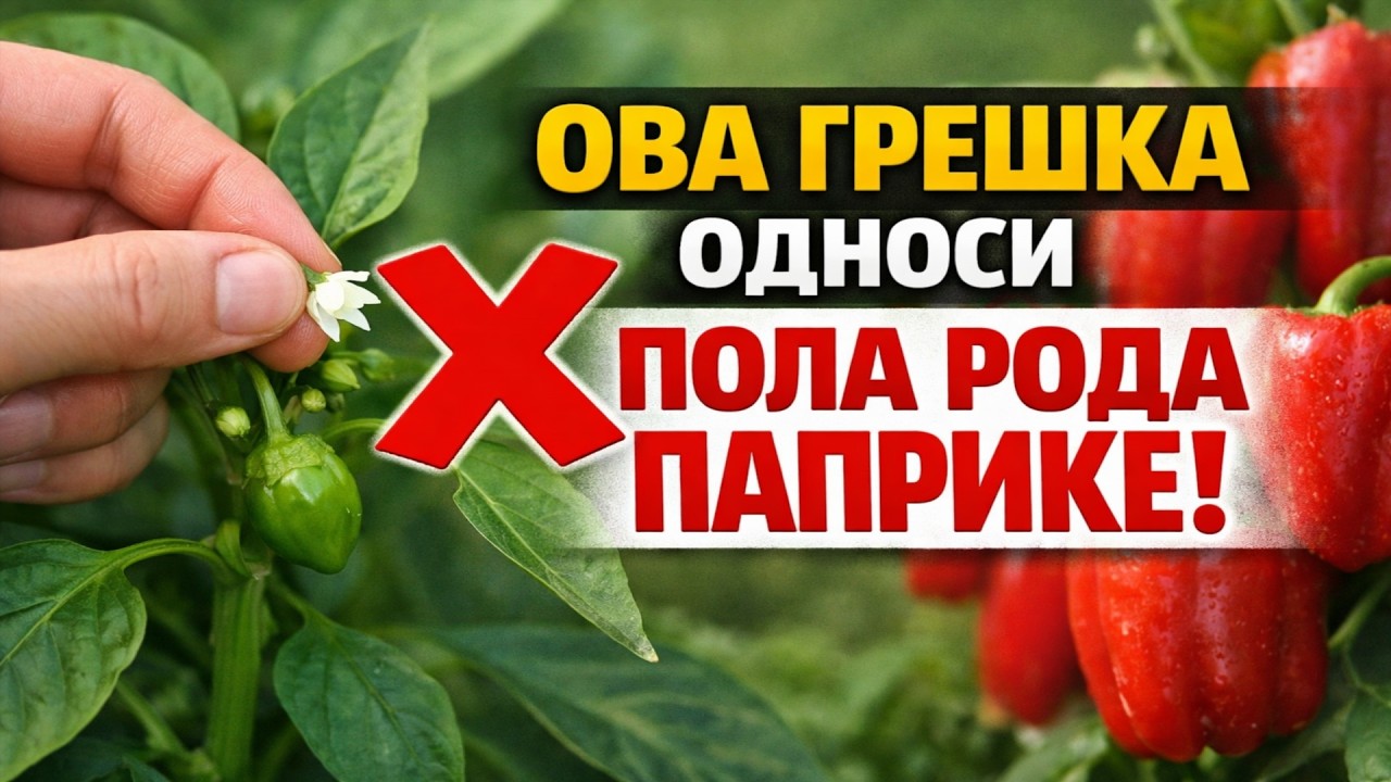 ОВА ГРЕШКА ВАС КОШТА ПОЛА РОДА ПАПРИКЕ! Да ли уклонити први цвет?