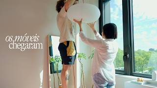 nossos móveis chegaram, como decoramos nosso apartamento no brooklyn