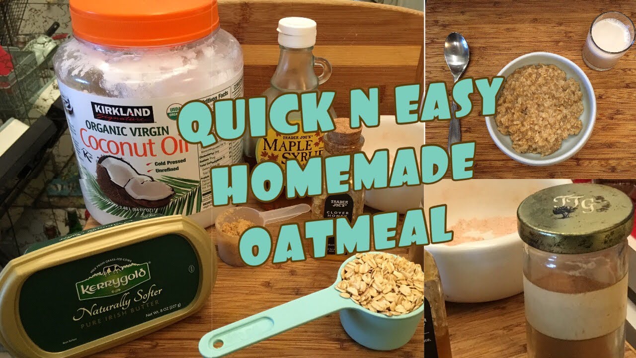 Quick and Easy Homemade Oatmeal YouTube