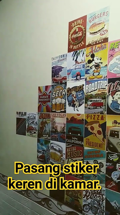 Pasang stiker keren di kamar cowok. #keluarga #bersama