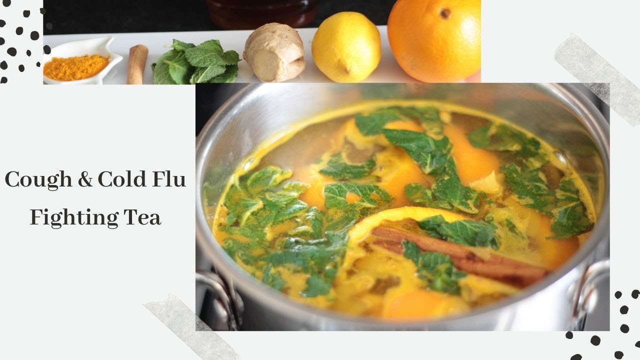 Organic Home Made Cough, Cold, Sore Throats & Flu Honey Remedy Tea