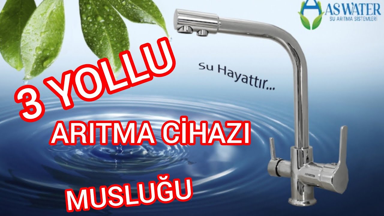 3 Yollu Musluk Su Arıtma Cihazı Musluğu