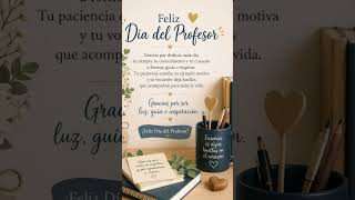 Feliz Día del Profesor