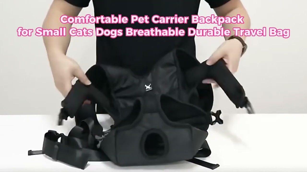 Comfortable Pet Carrier Backpack for Small Cats Dogs Breathable Durable Travel Bag