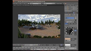CG Lake and Forest Scene - Part 1 BLender 2.71 Tutorial