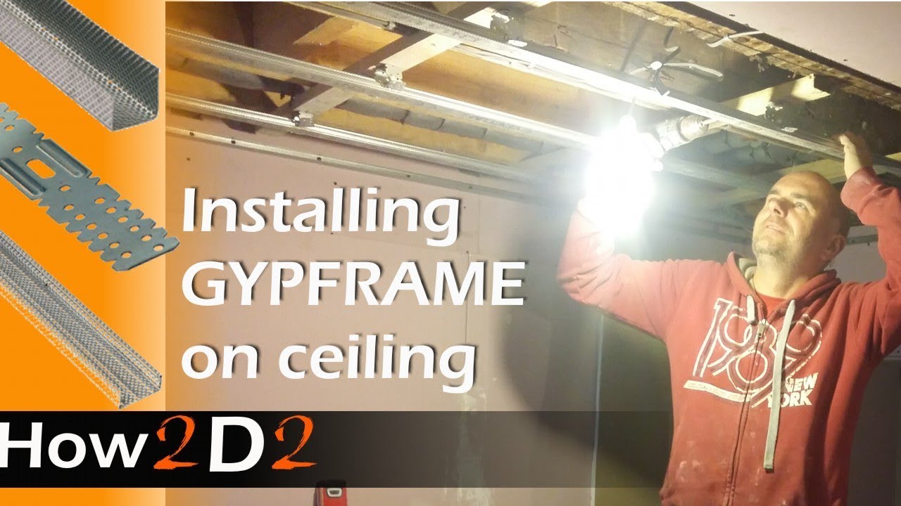 How To Lower The Ceiling Installing Gypframe For Suspended Ceiling