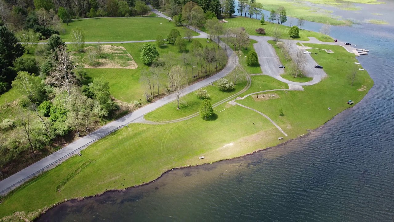 Kettle Creek State Park Alvin R. Bush Dam, Flyover with DJI Mavic
